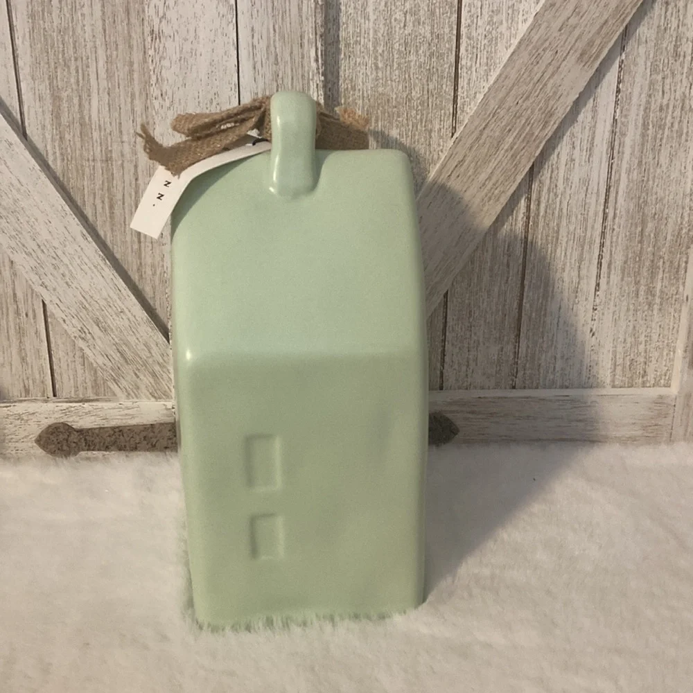 Rae Dunn Blessed Birdhouse in Mint Green